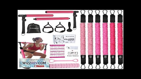 Upgraded Pilates Bar Kit with Resistance Bands Natural Latex for Women Review