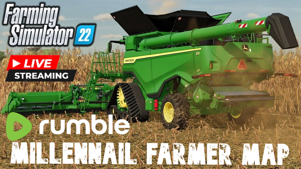 "Ultimate Farming Sim 22: Epic Corn Harvesting Challenge on Millennial Farms!"