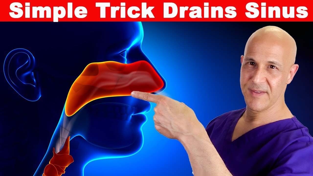"Simple Technique to Instantly Drain Sinuses in 1 Move | Created by Dr. Mandell"