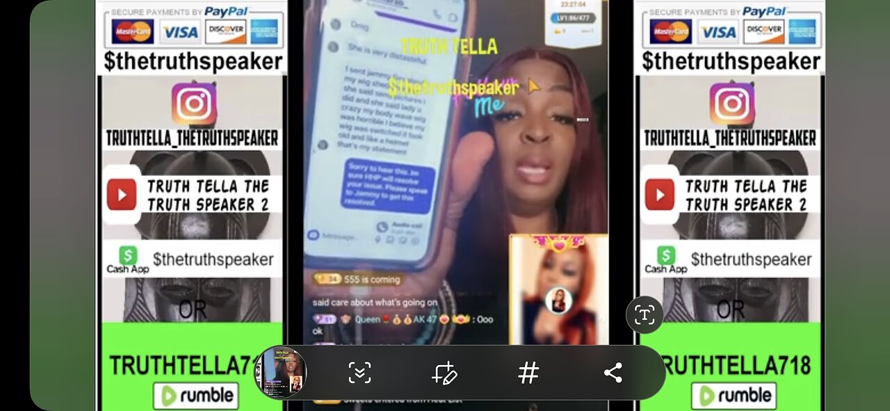 TAMMY PEAY READS JAMMY THE WIG LADY FOR STRAIGHT JAMAICAN GUTTER FILTH