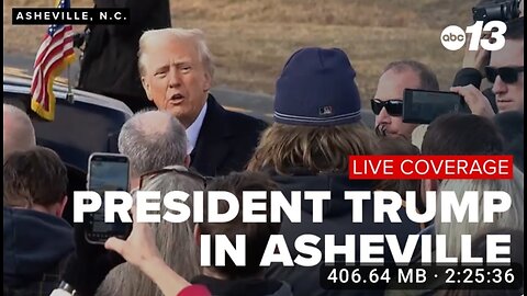 President Trump in Asheville