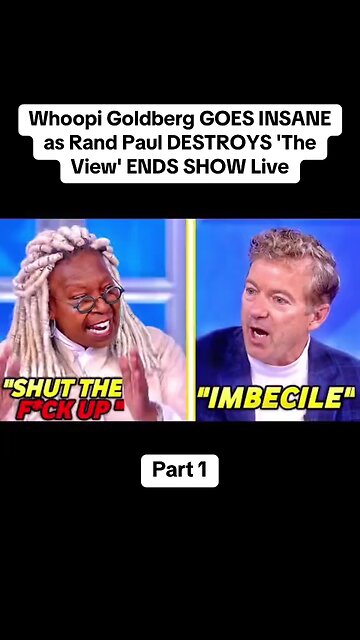 Rand Paul putting Whoopi in her place.