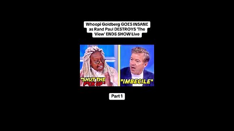 Rand Paul putting Whoopi in her place.