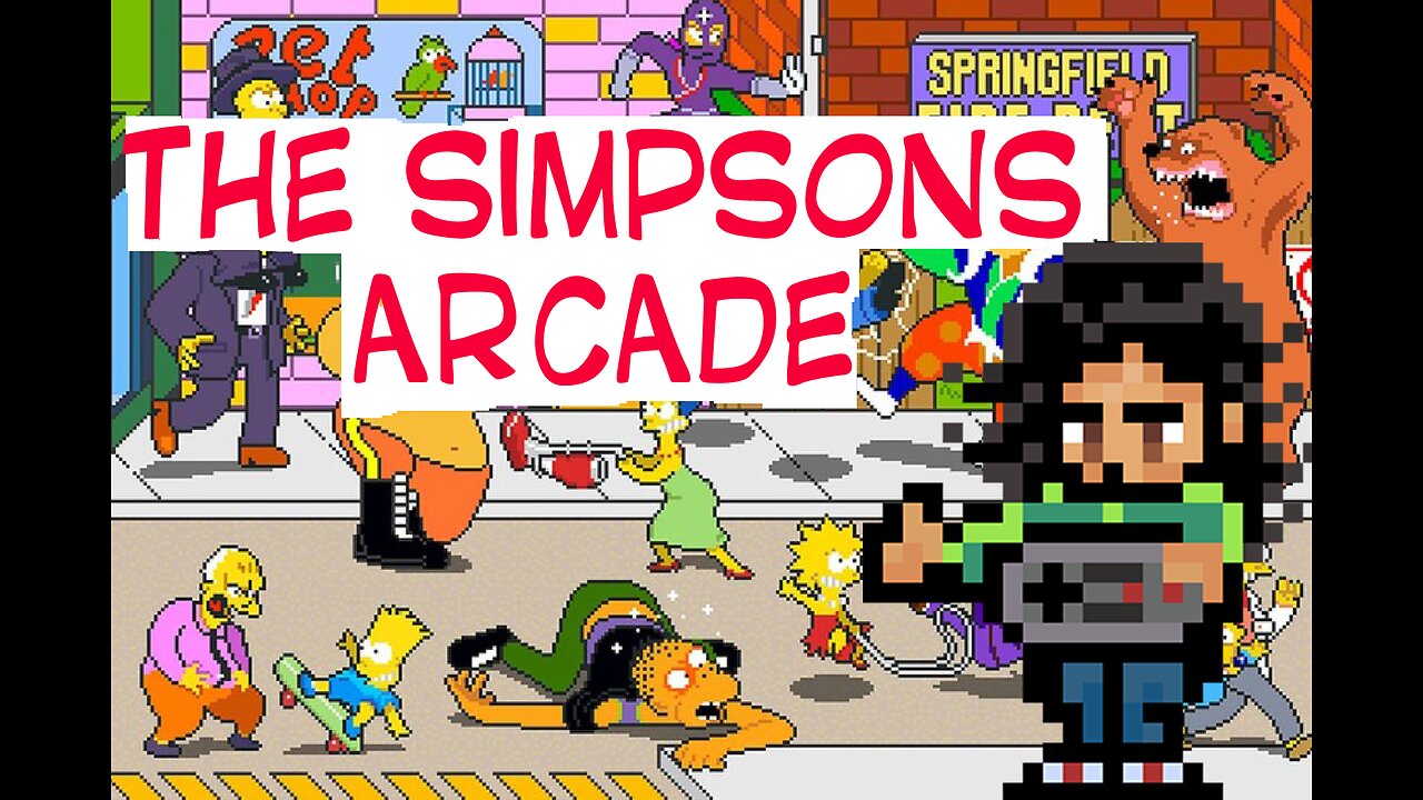 The Simpsons Arcade 1991 Playthrough