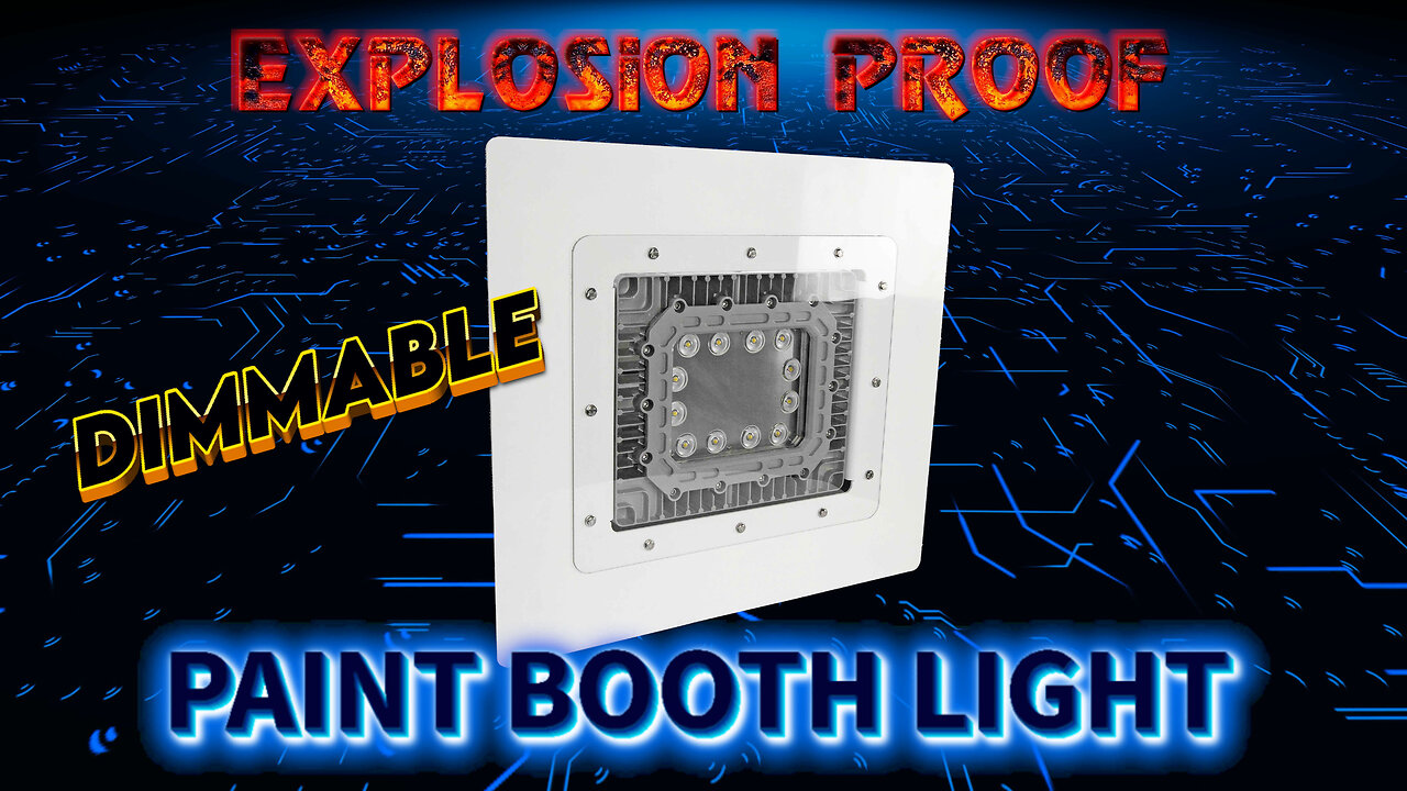 Explosion Proof 0-10V Dimmable LED Light- 2x2 Lay-In Troffer - C1D1&2 - Paint Spray Booth Rated
