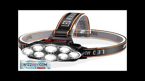 LED Usb Rechargeable Headlamp High Lumen Bright Head Lamp With 8 LED Review