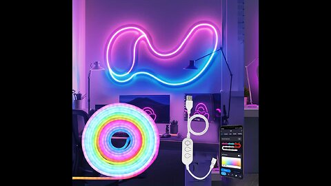 Bluetooth LED Neon LED Strip Lights Neon Rope Light with Music