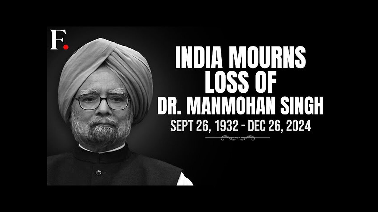 India’s Former PM Dr Manmohan Singh Passes Away At 92, Funeral Tomorrow