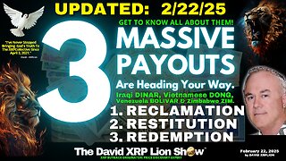 DavidXRPLion (UPDATED) 3 MASSIVE PAYOUTS Redemption Center MUST WATCH TRUMP NEWS