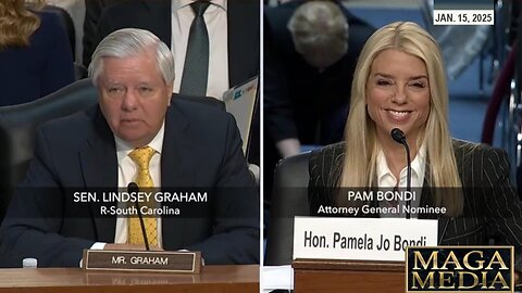 Sen Lindsey Graham at Pam Bondi AG confirmation hearing * Jan. 15, 2025