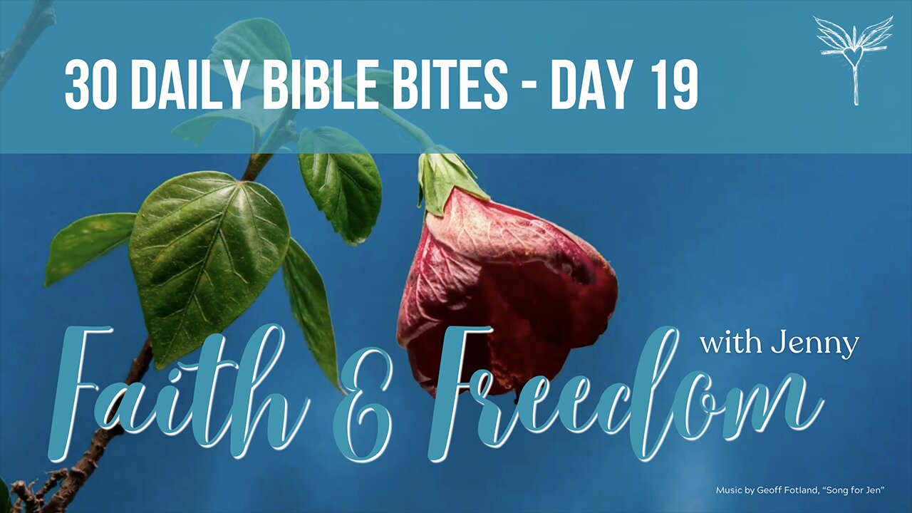 30 Daily Bible Bites: Day 19 - Colossians 3:1-4 Is salvation a free gift?