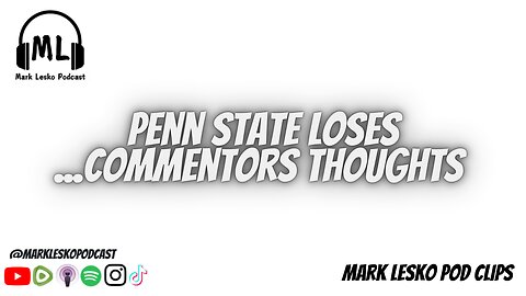 Interacting with viewers after the loss to Notre Dame || Mark Lesko Pod clips #pennstatefootball