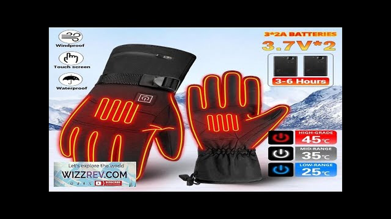 Heated Motorcycle Gloves Waterproof Gloves Moto Winter Motorbike Racing Riding Racing Skiing Review