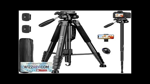 Tripod for Camera 72" Tall Camera Tripod with Remote Compact Camera Stand Review