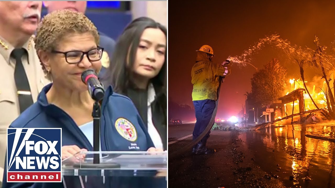 LA mayor hedges when pressed over city preparations for pending winds