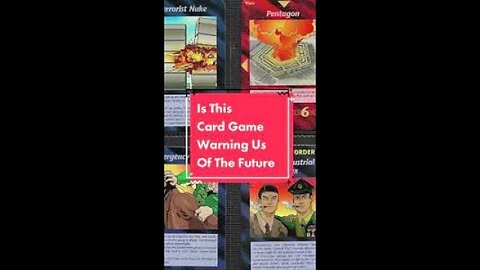 Illuminati cards game from 1982-1995 predicting the future, only few cards left till the END