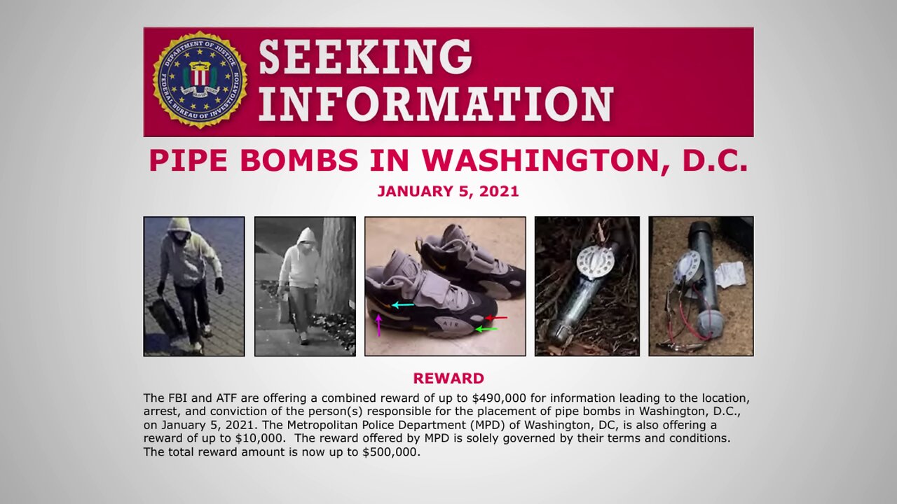 Seeking Information on Capitol Hill Pipe Bomb Suspect