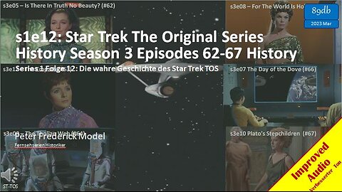 s1e12: Star Trek The Original Series History Season 3 Episodes 62-67 History