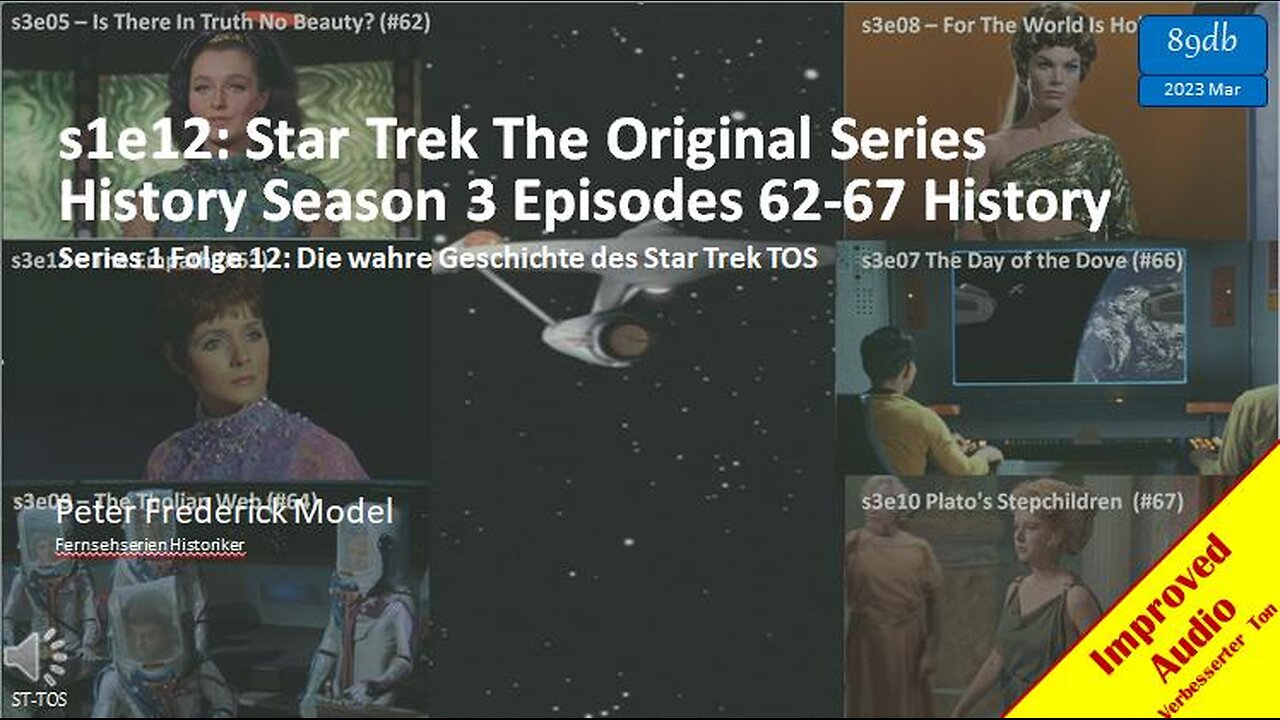 s1e12: Star Trek The Original Series History Season 3 Episodes 62-67 History