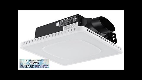 VEVOR Bathroom Exhaust Fan 8 LED Colors 110 CFM Efficiency Ventilation 1.5sones Review