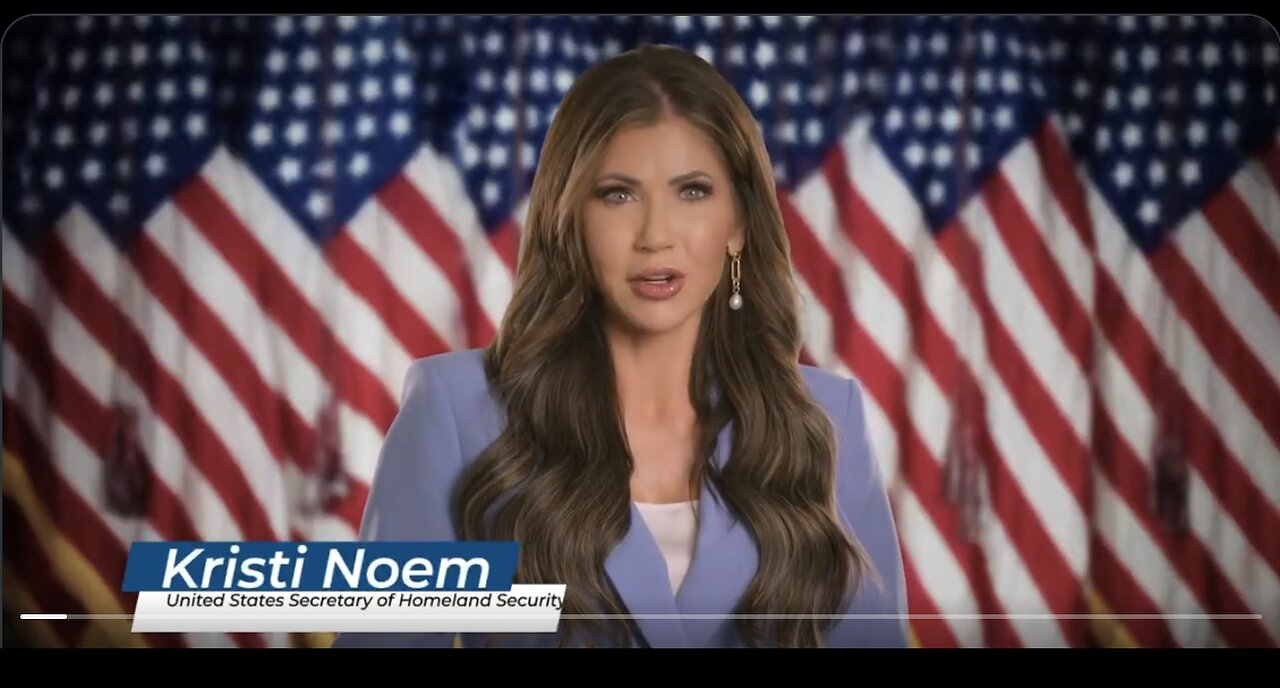 Secretary of Homeland Securtiy Kristi Noem's warning to criminal illegal aliens