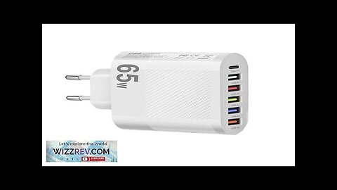 LYK-881 65W 6-Port USB Charger 5USB-A+Type-C ast Charging Wall Charger Adapter EU Review