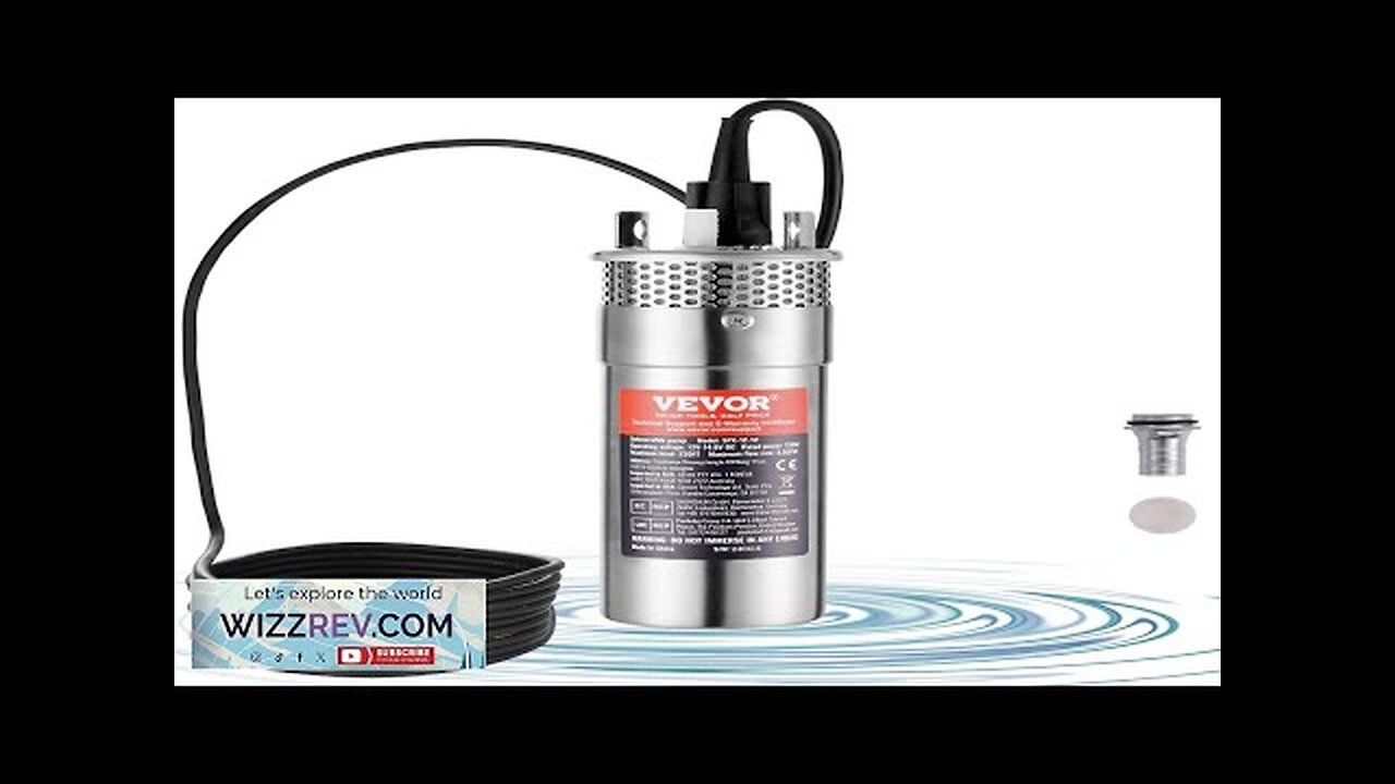 VEVOR Solar Water Pump 12V DC 120W Submersible Deep Well Pump Max Review