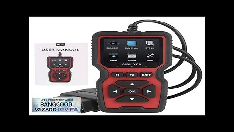 ELM327 Engine Fault Code Reader 12V Car OBD2 Diagnostic Tools V519 Scanner Review