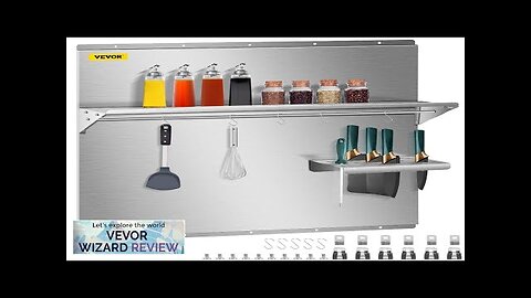 VEVOR Range Backsplash with Shelf 29.5 x 29.5 Inch Range Hood Wall Review