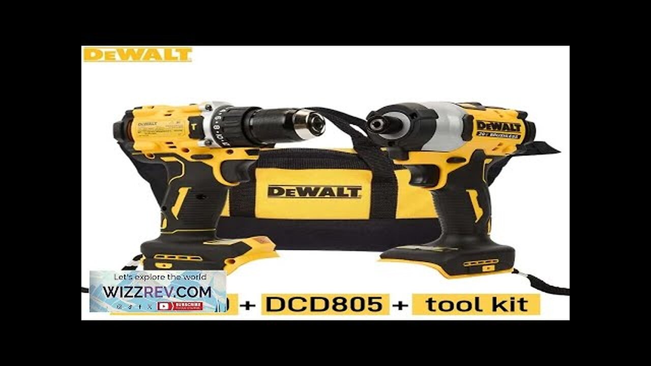 DeWalt Lithium Brushless Motor Screwdriver Electric Screwdriver Electric Hand Drill Impact Review