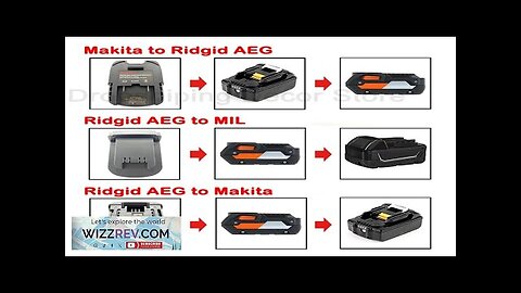 Battery Adapter Converter For Makita to for Ridgid AEGFor Ridgid/AEG Review