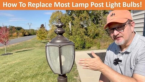 How To Replace Most Lamp Post Light Bulbs - Quick & Easy!