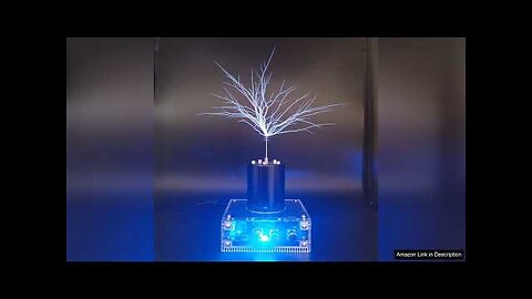 JZENT Bluetooth Music Tesla Coil SSTC Desktop Toy Plasma Loudspeaker Arc Generator Review