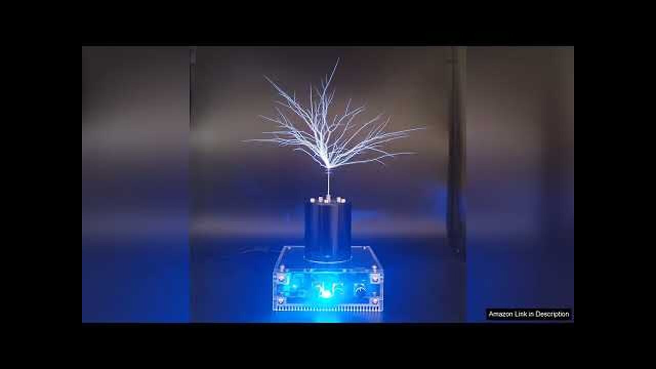 JZENT Bluetooth Music Tesla Coil SSTC Desktop Toy Plasma Loudspeaker Arc Generator Review