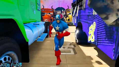 SPIDERMAN McQueen Vs Disney CARS STAIRS RAMP Challenge! SUPERHEROES HULK MACK Truck