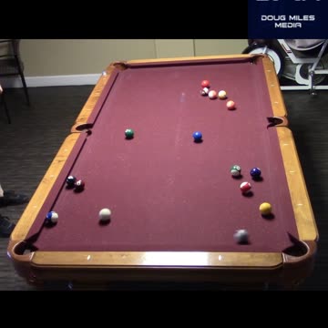 DOUBLE BANK TO THE CORNER POCKET!