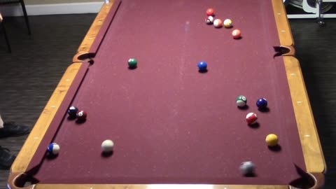 DOUBLE BANK TO THE CORNER POCKET!