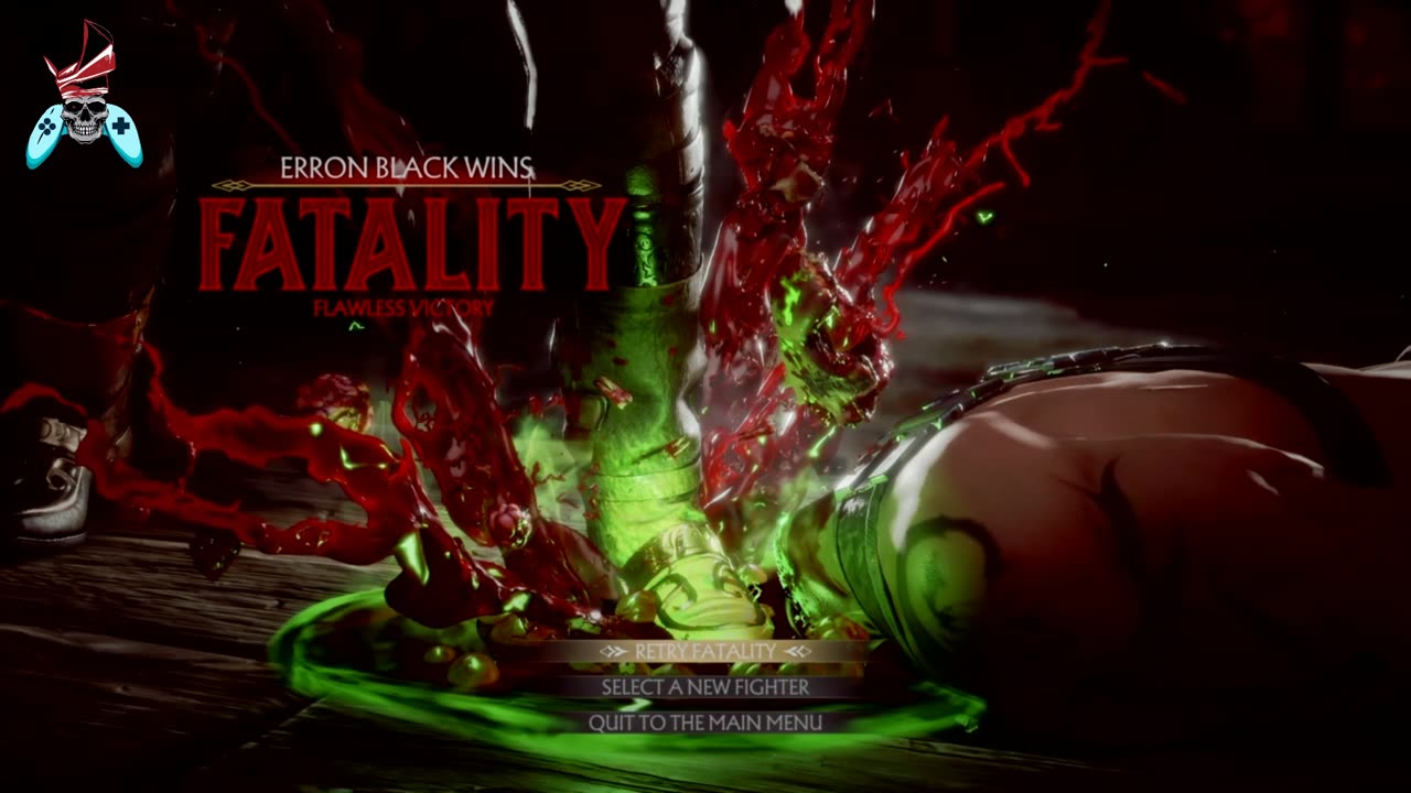 Mortal Kombat 11 Erron black fatality melted