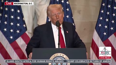 Trump: "Let's bring God back into our lives."