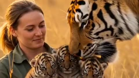 Tiger Gives Birth – Rescue Team Steps In! 🐅👶