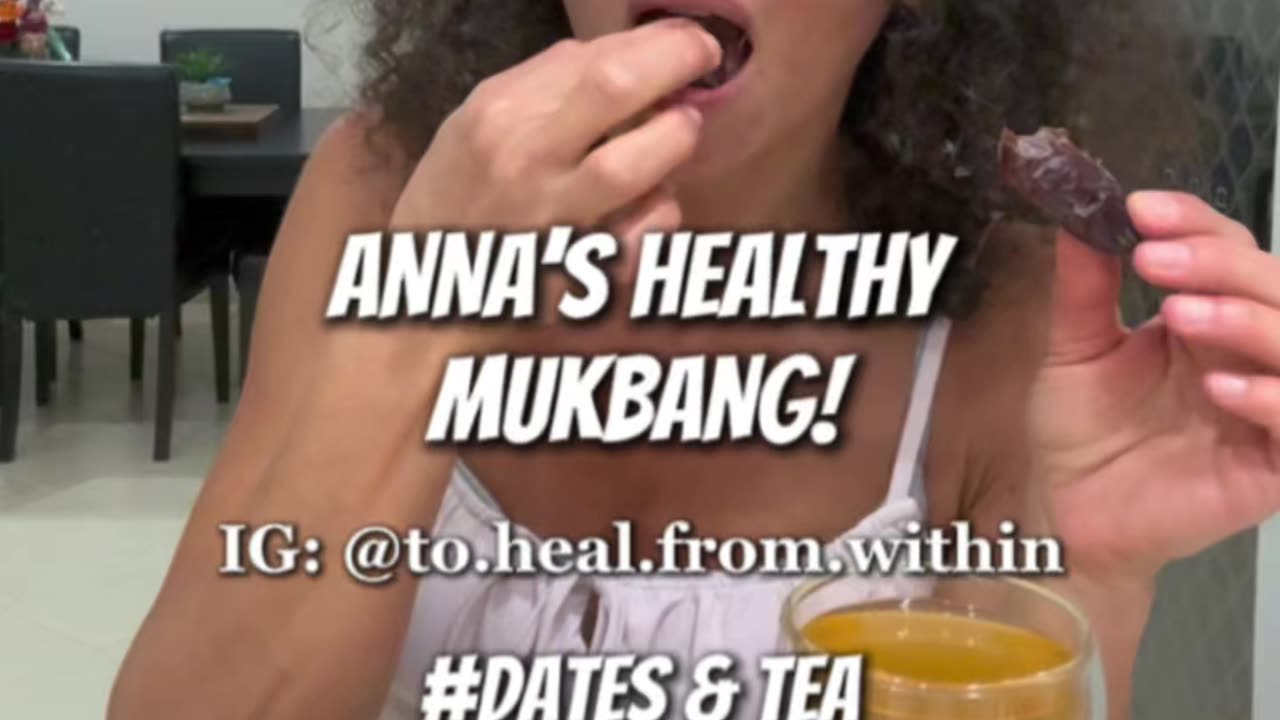 DATES & TEA #healthy #healthylifestyle #mukbang #medicalmedium #eatingshow #dates #tea