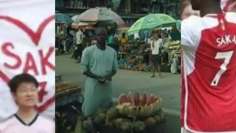 Bukayo saka in Nigeria