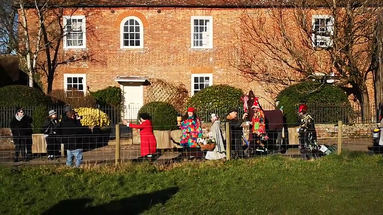 Wassail at Avebury Stone Circle, UK