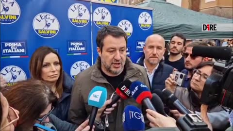 Salvini - UCRAINA. SALVINI: NO A DEBITO PER ARMI, MELONI AVRÀ STESSA POSIZIONE IN UE (08.03.25)