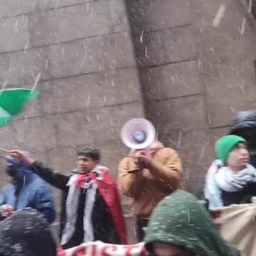 "STAND AGAINST TRUMP'S ETHNIC CLEANSING (in Gaza).