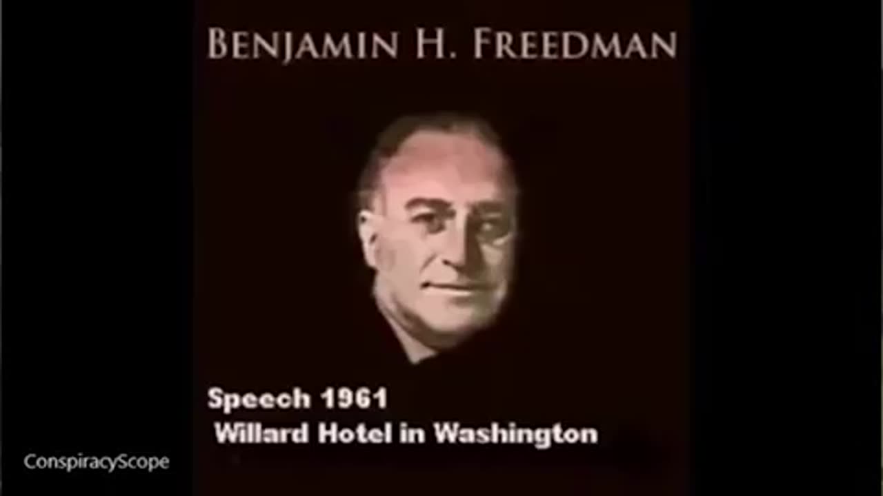 Benjamin Freedman's Warning Post WW1 & 2 (1961)