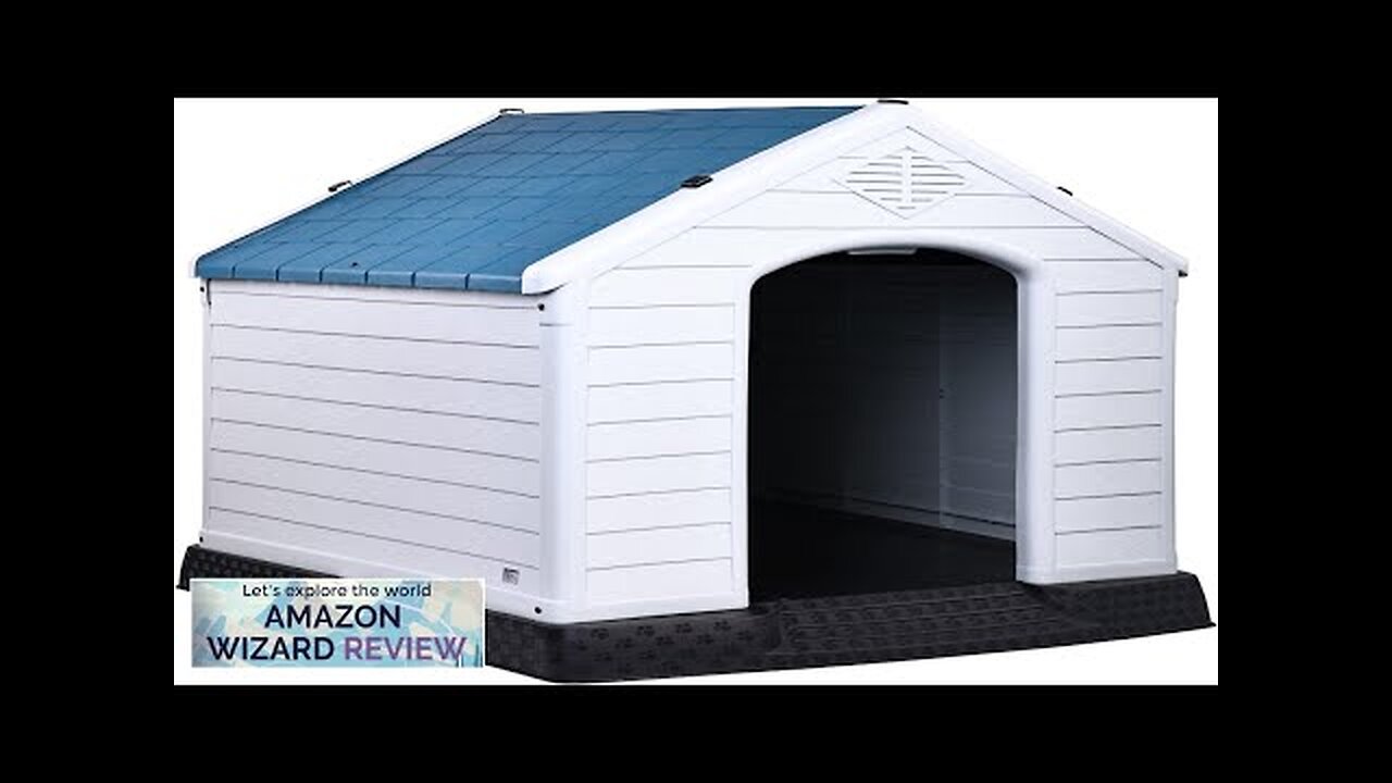 Elevon Plastic Dog House Insulated Doghouse Puppy Shelter Water Resistant Easy Assembly Review