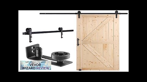 VEVOR Barn Door and Hardware Kit 36" x 84" Wood Sliding Barn Review