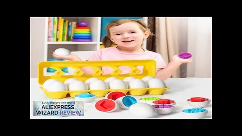 Eggs Screws 3D Puzzle Montessori Learning Education Math Toys Kids Shape Match Review