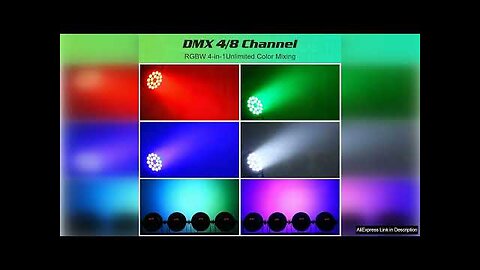 4PCS/SET 200W RGBW LED Par Light Rainbow Effect Stage Light Effect Projector Review